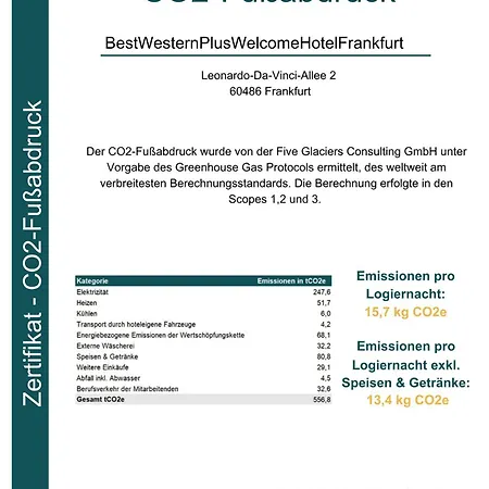 Western Welcome Frankfurt ホテル